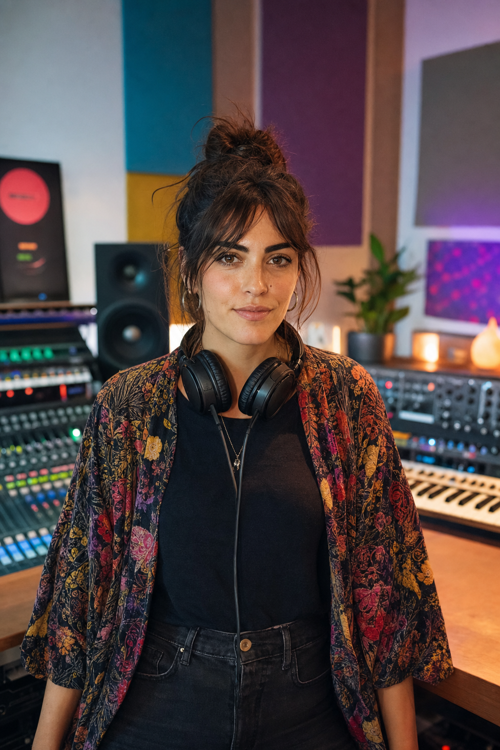 Viola Amato, fondatrice di Ritornello, in studio